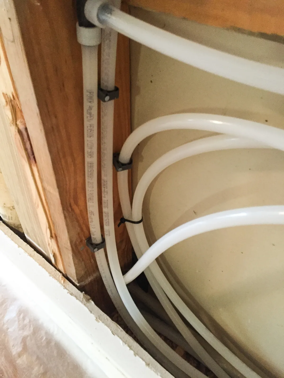 PEX repipe lines looped through wall framing before drywall – Mission Viejo Homeowner’s Guide to Navien Tankless Water Heater Installation for Mission Viejo, CA homes